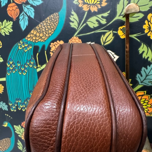 Bally Vintage Brown Leather Turn Lock Bag 1970s 1980s - Picture 10 of 12